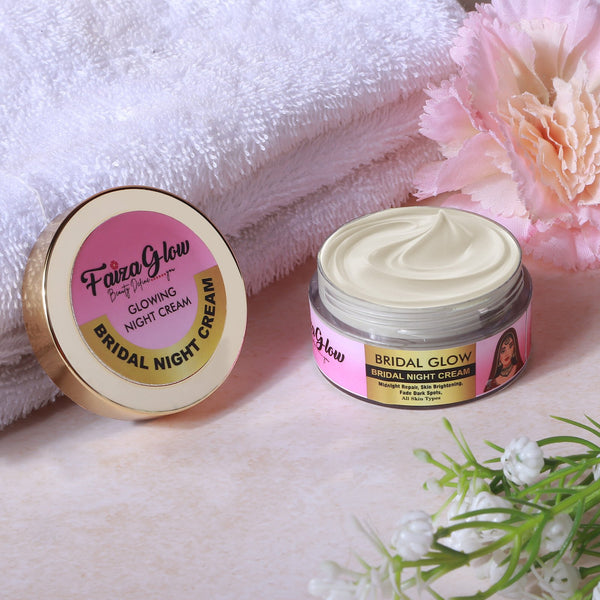 Bridal Glam Brightening Night Cream- Results in 7 Days | Skin Whitening, Spot Reduction & Glow Booster (30gms)