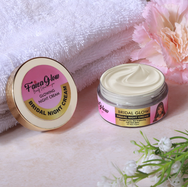 Bridal Glam Brightening Night Cream- Results in 5 Days |Skin Whitening, Spot Reduction & Glow Boost (50gms)