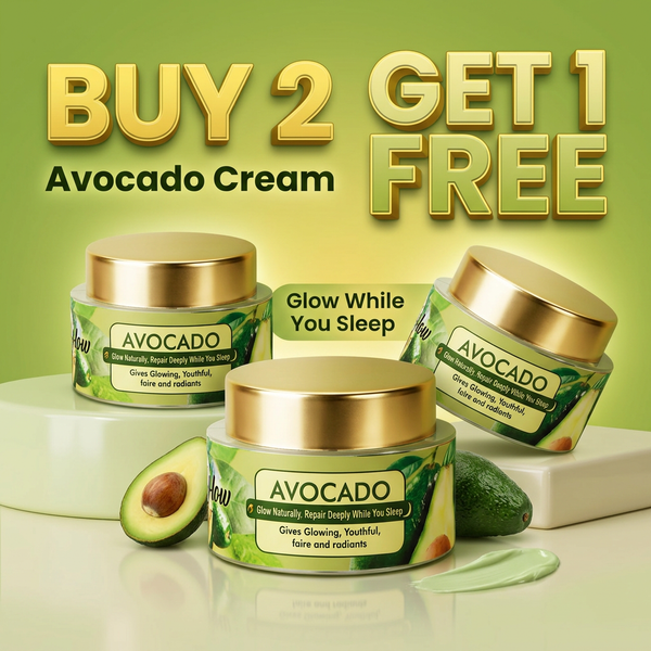 Buy 2, Get 1 Free Avocado Korean Night Cream Trio Pack (30g Each) –| Start Seeing Results in 3 Days