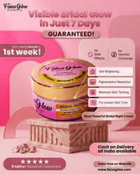 Bridal Glam Brightening Night Cream- Results in 7 Days | Skin Whitening, Spot Reduction & Glow Booster (30gms)
