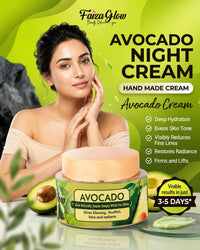 Avocado Korean Night Cream (30g) – Nourishing Night Repair for Soft, Radiant Skin | Start Seeing Results in 3 Days