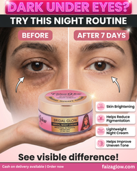 Bridal Glam Brightening Night Cream- Results in 7 Days | Skin Whitening, Spot Reduction & Glow Booster (30gms)